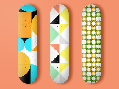 Patterns and Decks colors patterns skateboards