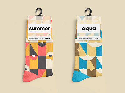 Socks circles clothing colors geometric patterns socks