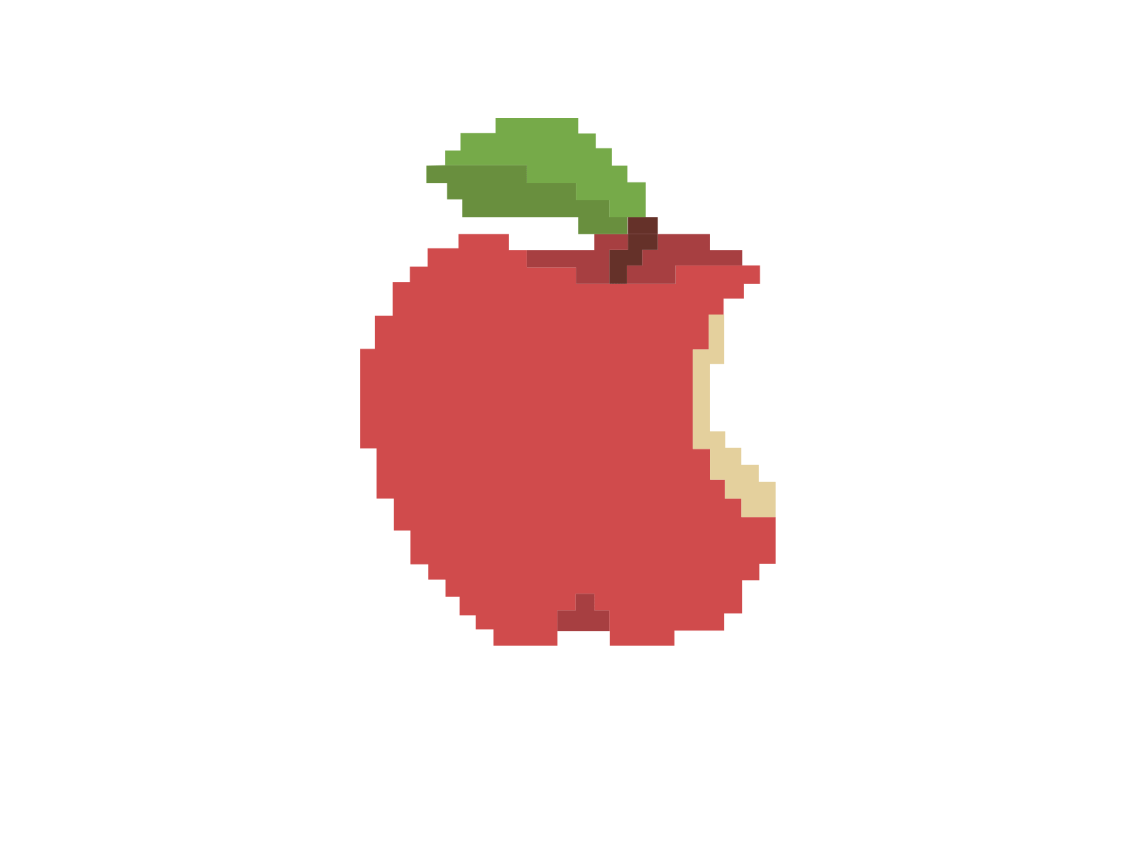 Fruits Pixels - Apple adobe illustrator apple fruits illustraion illustrator pixel art pixels vector