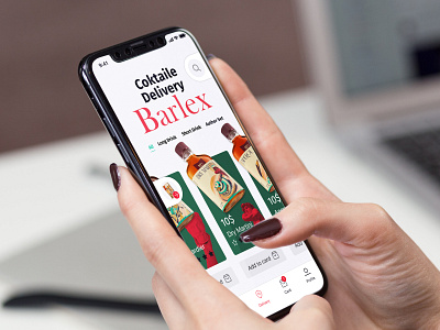 Mobile application for delivering cocktails