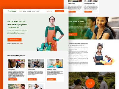 Job Finding Platform - Landing Page animation branding graphic design ui