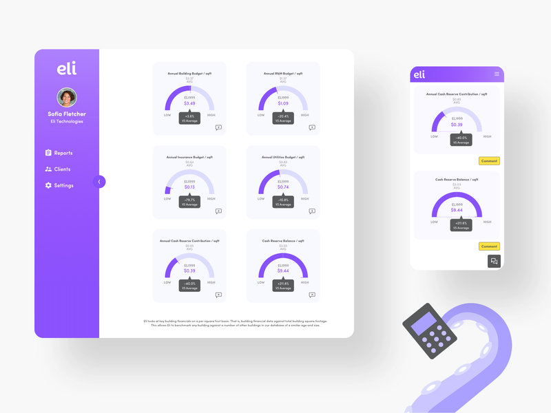 Eli • AI-Powered Platform for Real Estate artificial intelligence data visualization infographic ui design ux design