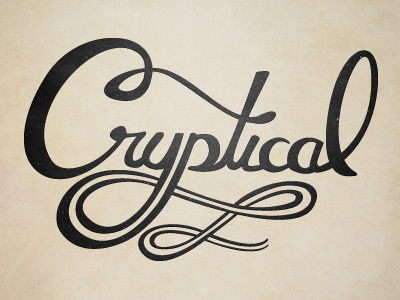 Cryptical art blog cryptical drawn hand logo omaha reeder texture the new blk typography tyson vector web