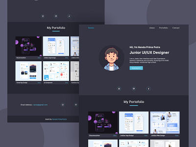 Portofolio Website by Nanda Prima Putra on Dribbble