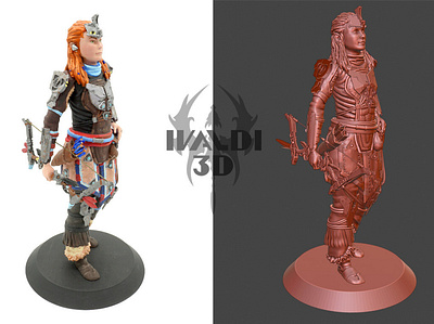 Aloy 3D Printed Figurine 3d art 3d print 3d product blender3d figurine statue