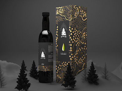 Pine Packaging bottle pack shot packaging pine seamless