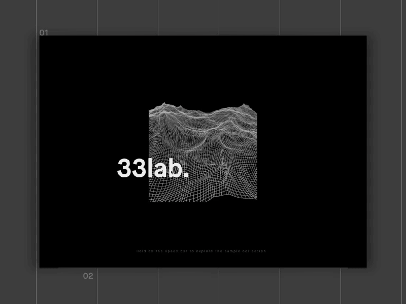 33lab — Website 33lab c4d dark experiment interaction principle prototype sample sound ui webdesign