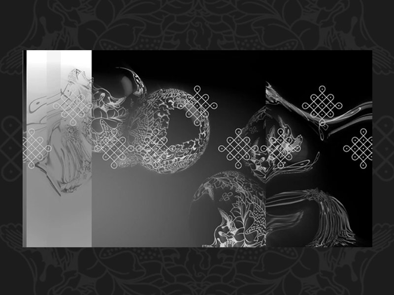 Ornament Totebag. 3d animation c4d clothing experiment flower illustration render tattoo