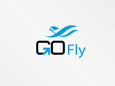 GOfly Logo flat fly go logo