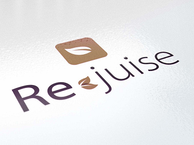 re juise design flat juise logo natural