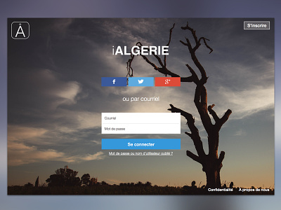 Login interface algerie blur design information interface login logo signup ui user
