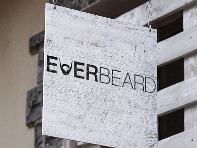 EVER BEARD barber beard brand branding design ever logo publicite