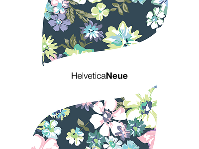 HelveticaNeue a abstract design flower font graphic helvetica letter typo