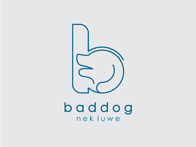 BadDog Logo Concept animal bad brand branding design dog icon identity letter logoanimal logos logozoo lowercase symbol vector wild