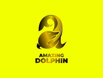 Amazing Dolphin amazing animal brand design brand identity design dolphin fish logo logodesign logos monogram sea vector yellow