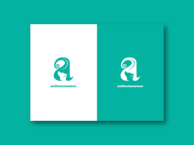 a with chameleon animal brand design brand identity branding chameleon fresh green lettermark logo logodesign logos monogram vector