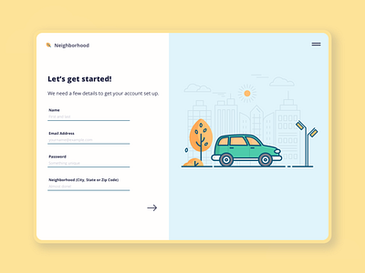 Sign Up UI colorful design illustration sign up form ui ui challenge ux