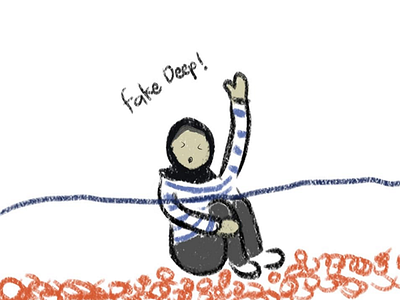 Fake deep 2 illustration fake deep