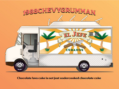 CHEF adobe illustrator design foodtruck illustration truck trucks van vector