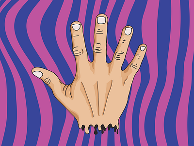 Throw Up a Finger design illustration vector