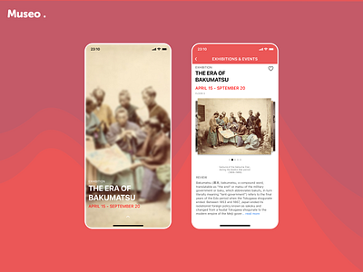 Daily UI - Museum Exhibition App app dailyui design figma mobile mobile ui museum museum app ui ui design uidesign user interface design ux