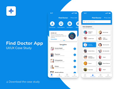 Find Doctor App andriod creative design art ios logo microinteraction mobile app mobile ui styleguide typography uidesign uiux ux ux case study