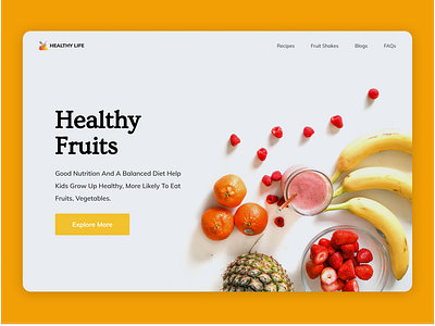 Fresh fruits layout