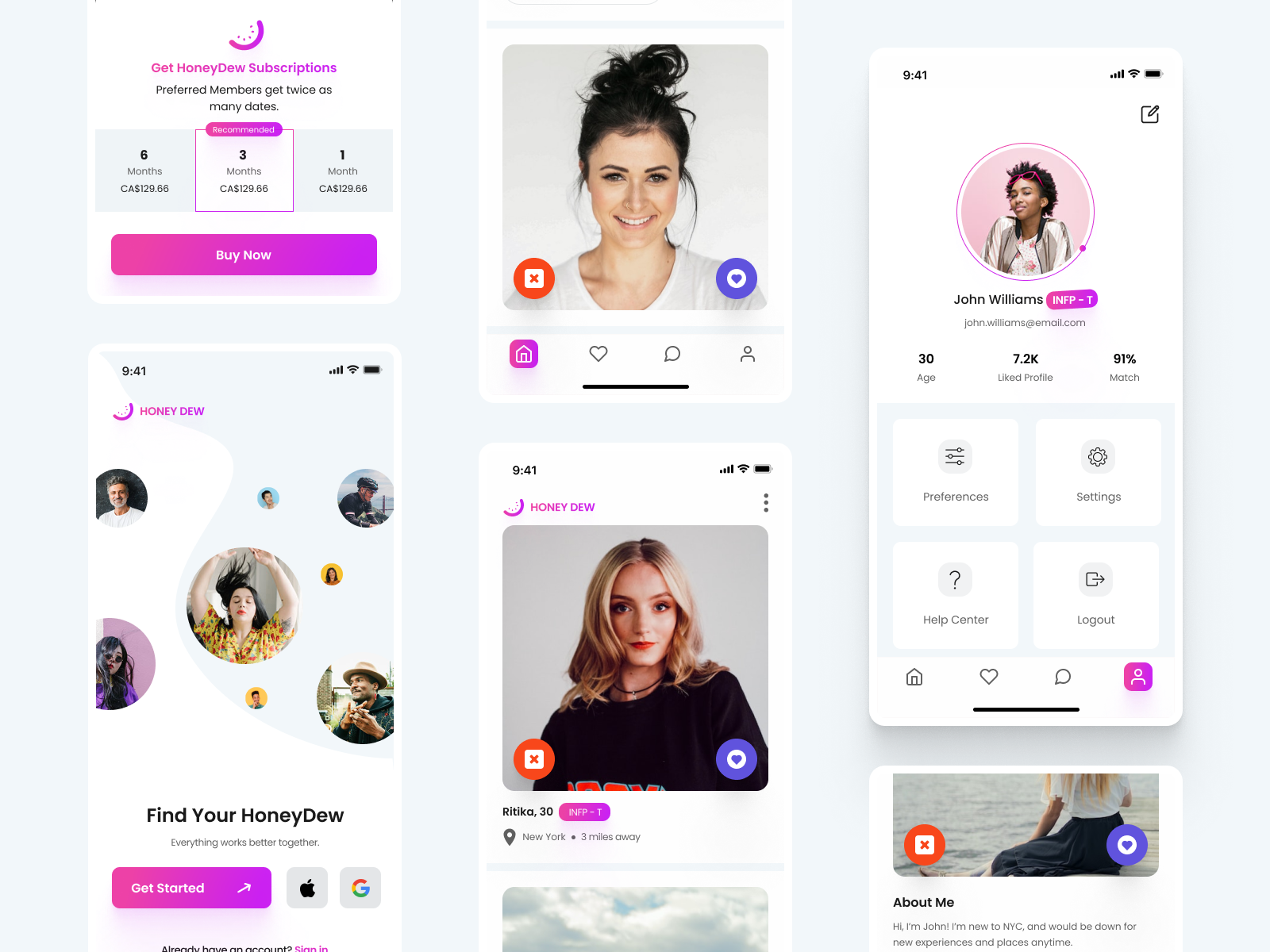 Honeydew Dating App By Rajat Saini On Dribbble