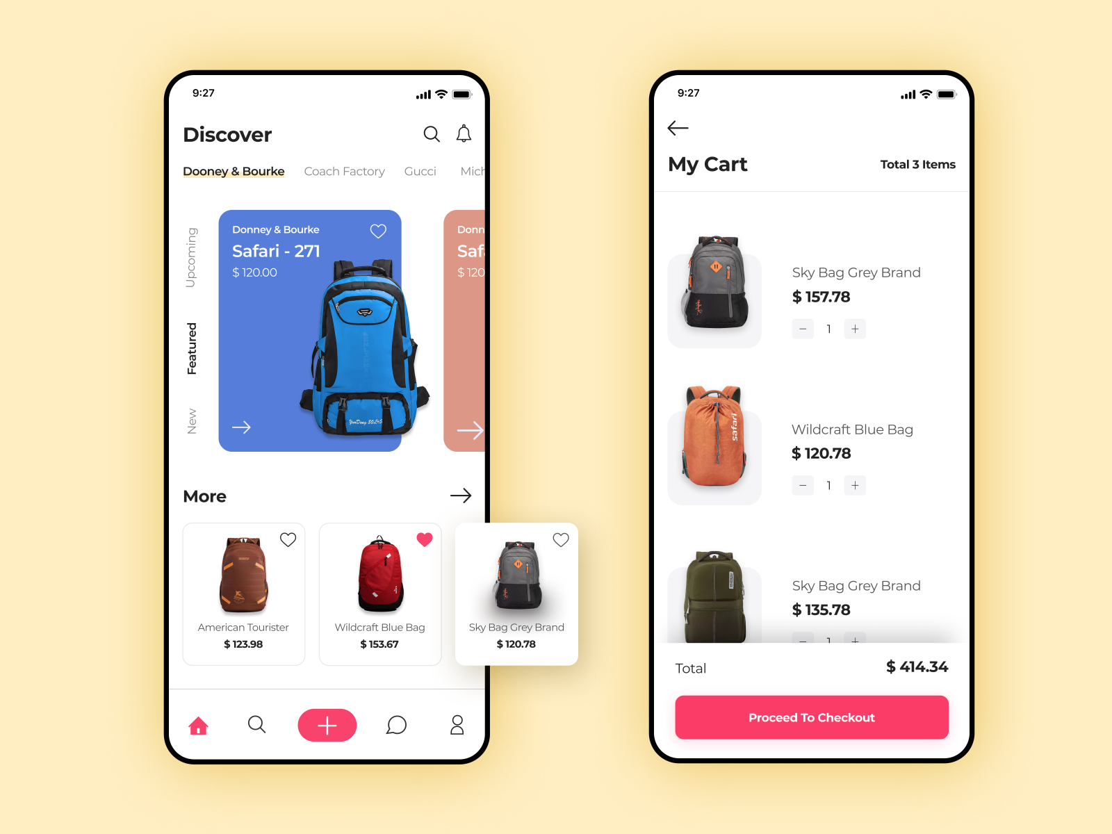 Bag Shopping App by Rajat Saini on Dribbble
