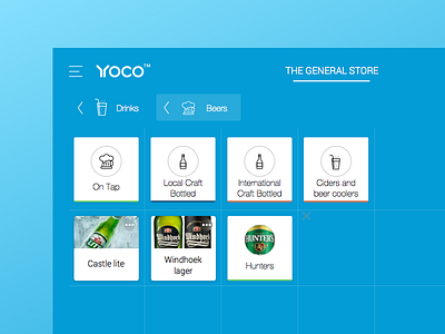 Yoco iOS app - Categories app categories ios ui ux