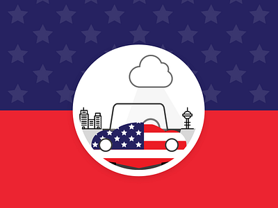 Little Weather - American Road Trip icons illustration