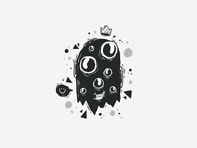Black & White Character #8 badge black black white black and white black white blackandwhite cartoon character character design doodle drawing graffiti half tone half tones halftone halftones illustration monster smiley vector
