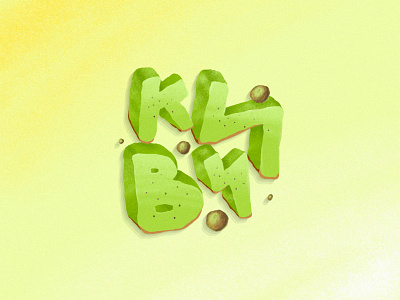 КИВИ = Kiwifruit cyrilic cyrillic drawing fruit illustration kiwi kiwifruit lettering procreate procreate app procreate art procreateapp typogaphy vector