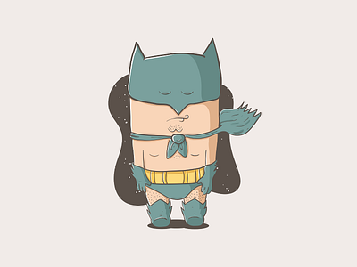 Batman wannabe batman comic hero illustration movie superhero vector