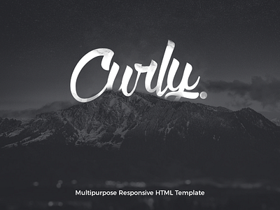 Curly creative css flat html minimal responsive template theme web website