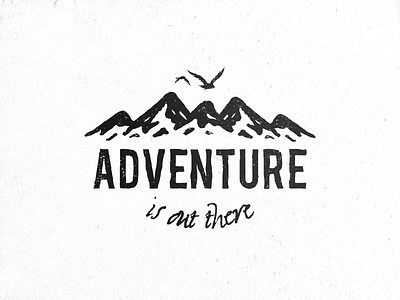 Adventure Is Out There custom type illustration lettering sans serif script typography vector wordmark