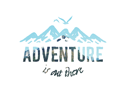 Adventure Is Out There adventure custom type illustration lettering sans serif script typography vector wordmark