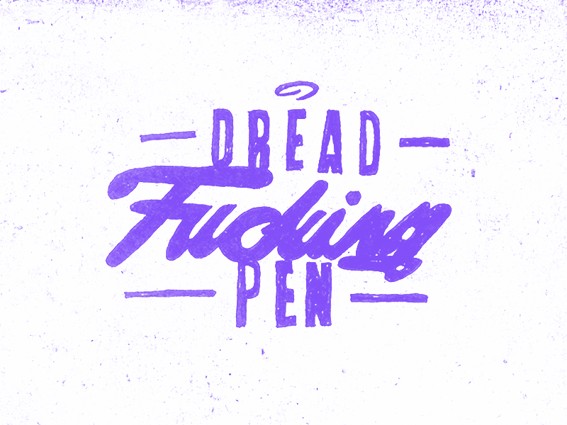 Dreadpen Lettering Animation brush brushscript customtype dreadpen handlettering handmadefont lettering pen summer typography