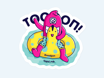 topsi.mk Sticker #3 cartoon character character design doodle drawing fun art illustration logo monster summer vector