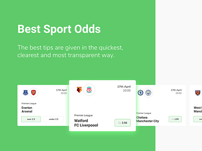 Best Sport Odds Widget betting bookies books gambling liverpool odds oddsdesign sport sportbooks watford