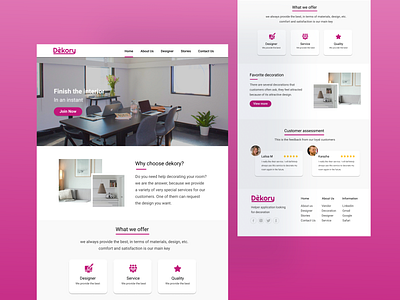 Dekory web design