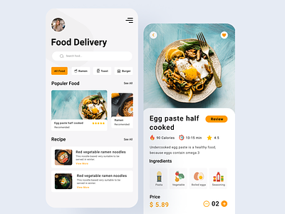 Food Delivery App Design app app design design graphics design mobile mobile app mobile app design mobile ui