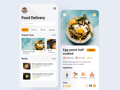 Food Delivery App Design