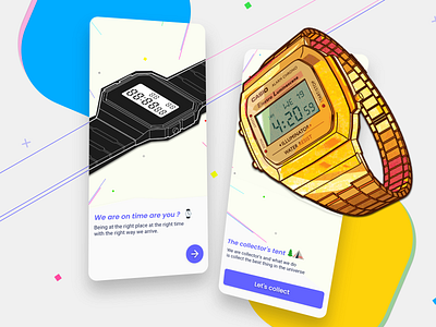 COLLECTOR'S Tent mobile mobile app mobile ui onboarding ui uiux walkthrough watch