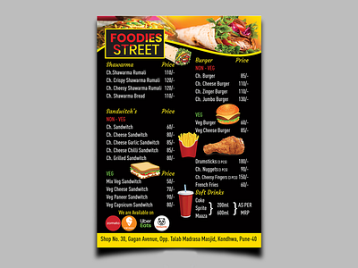 Food Menu Card | Menu Card | Hotel Menu