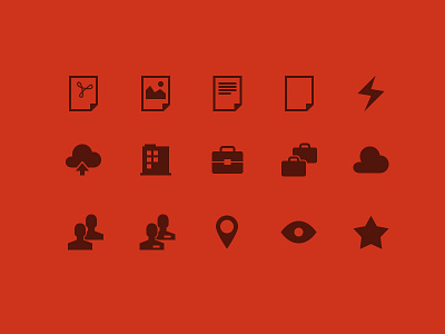 Solved Icons cloud document icon place red set star ui upload work