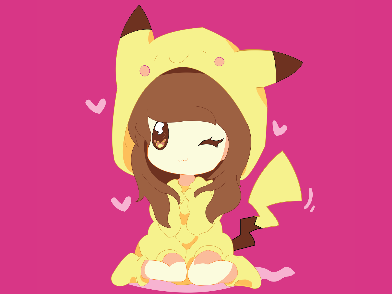 Pikachu anime girl by Dhruv Bisht on Dribbble