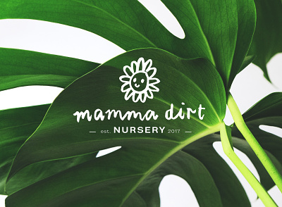 Mamma Dirt Nursery branding design logo