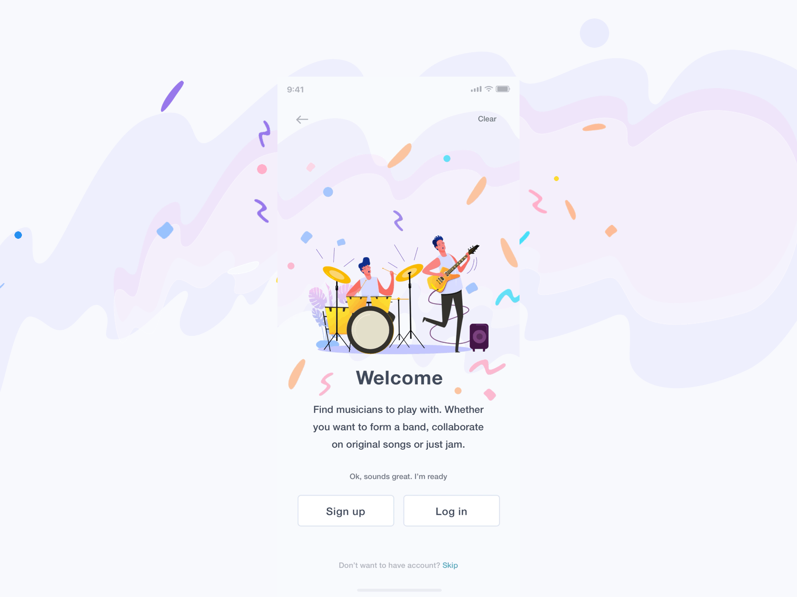 Daily UI 1 — Sign Up animation daily 100 challenge dailyui interaction interface log in sign up ui uidesign ux