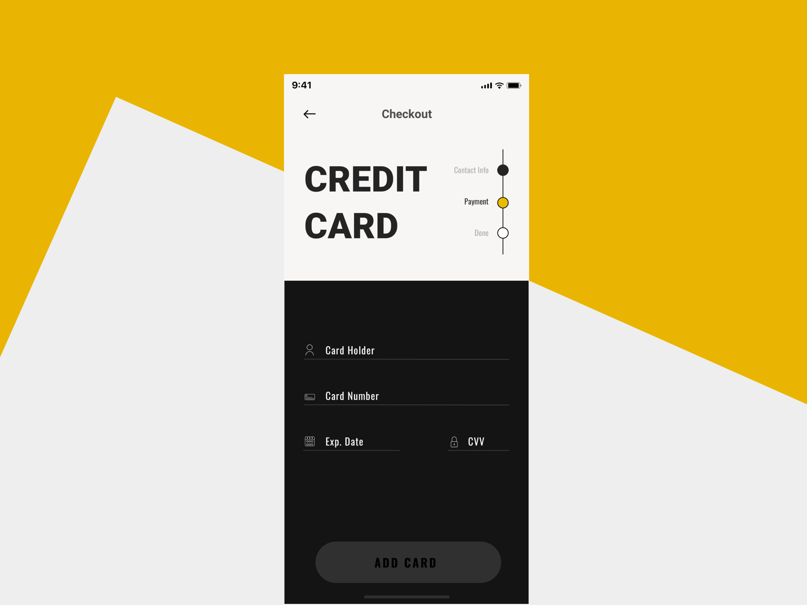 Daily UI 2 — Checkout animation checkout daily 100 challenge dailyui interaction interface uidesign